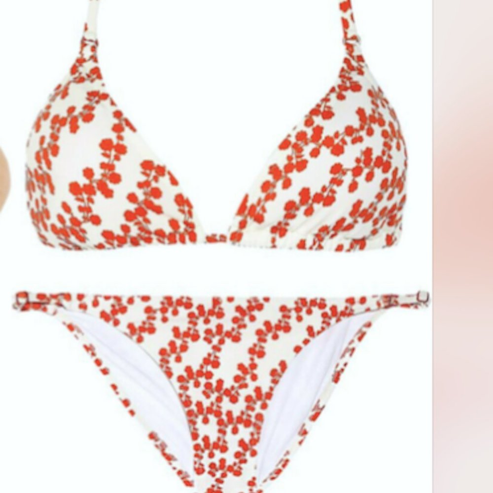 DVF Diane Von Furstenberg Kaylin Mini Halo Buds Bikini, Size M